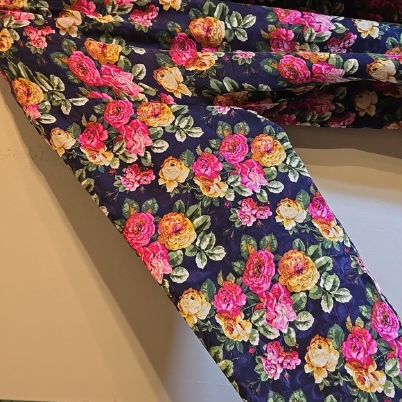 Victoria's Secret Silk Floral Lace Trim Pants Pajama Set Vintage - Picture 8 of 16